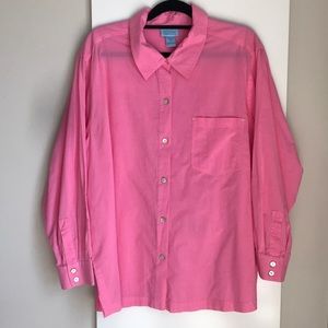 Pink button down
